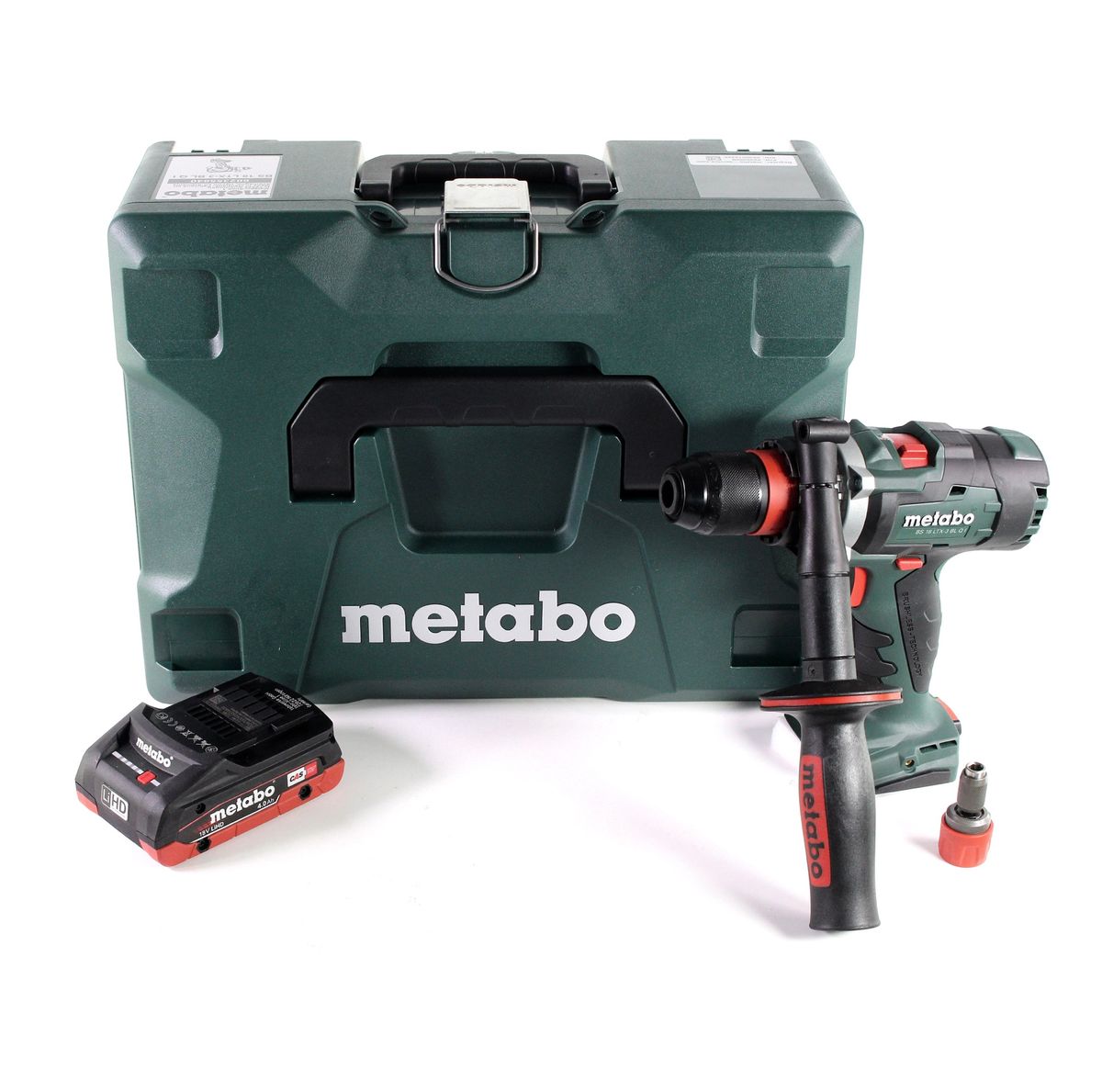 Metabo BS 18 LTX-3 BL QI perceuse-visseuse sans fil 18 V 120 Nm sans balais + 1x batterie LiHD 4,0 Ah + MetaLoc - sans chargeur