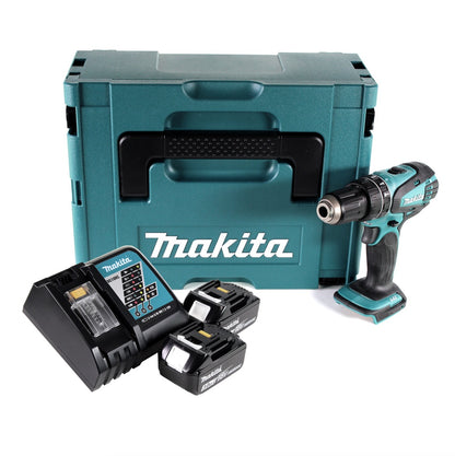 Makita DHP 456 RFJ perceuse à percussion sans fil 18 V 50 Nm + Makpac + 2x batterie 3,0 Ah + chargeur