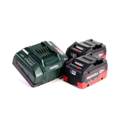 Metabo BS 18 LTX-3 BL QI perceuse-visseuse sans fil 18 V 120 Nm sans balais + 2 batteries LiHD 8,0 Ah + chargeur + MetaLoc