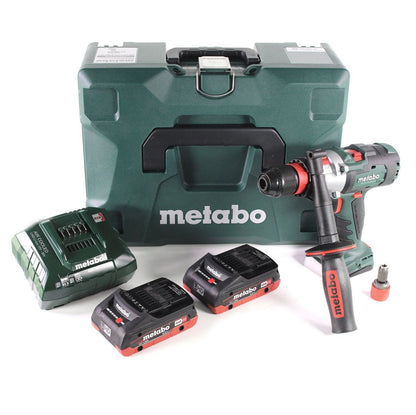 Metabo SB 18 LTX-3 BL Q I Akku Schlagbohrschrauber 18 V 120 Nm Brushless + 2x LiHD Akku 4,0 Ah + Ladegerät + metaBOX