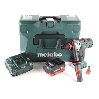 Perceuse à percussion sans fil Metabo SB 18 LTX-3 BL QI 18 V 120 Nm sans balais + 1 batterie LiHD 5,5 Ah + chargeur + métaBOX