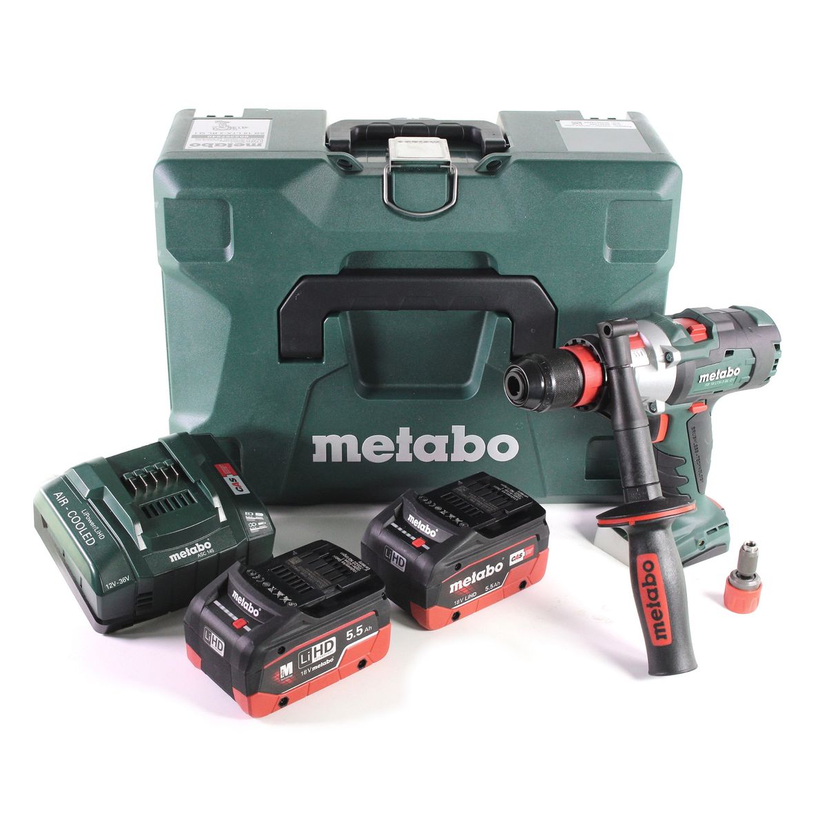 Metabo SB 18 LTX-3 BL Q I Akku Schlagbohrschrauber 18 V 120 Nm Brushless + 2x LiHD Akku 5,5 Ah + Ladegerät + metaBOX