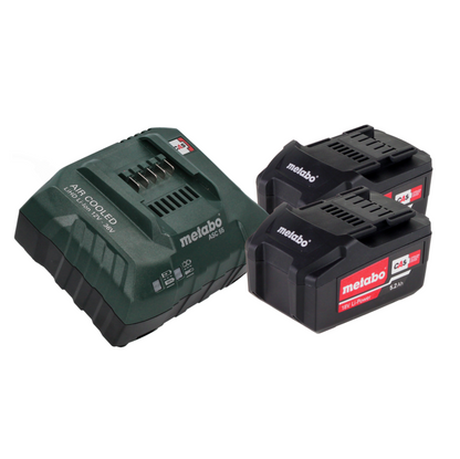 Scie sabre à batterie Metabo SSE 18 LTX BL scie alternative 18 V sans balais (602267650) + 2x batterie 5,2 Ah + chargeur + métaBOX