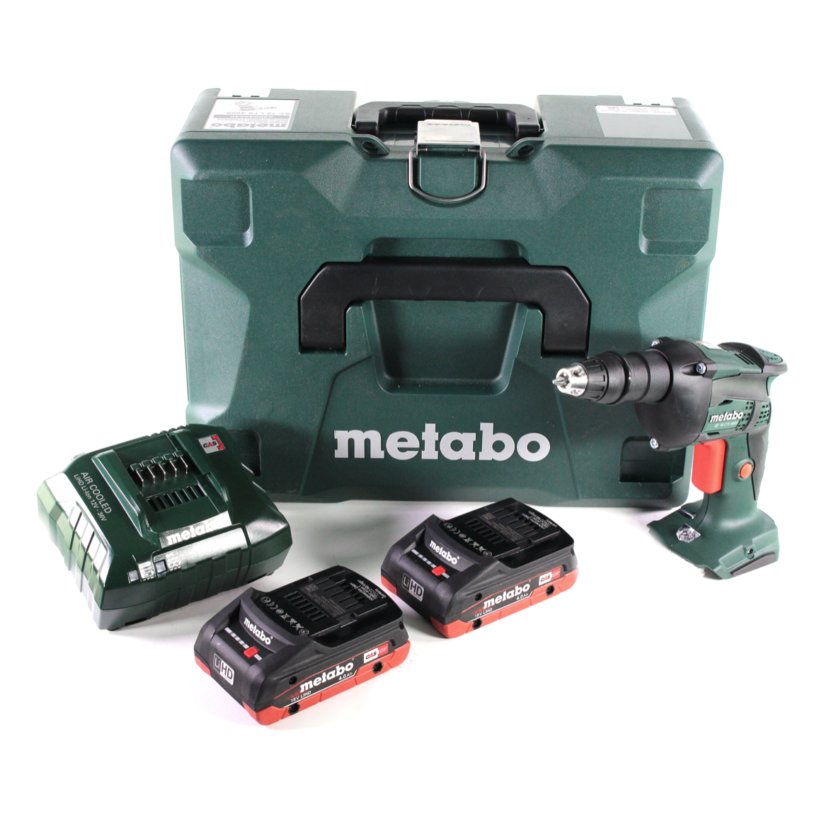 Metabo SE 18 LTX 4000 Akku Trockenbauschrauber 18 V 7 Nm 1/4" + 2x LiHD Akku 4,0 Ah + Ladegerät + MetaLoc