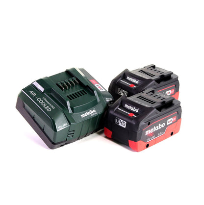 Metabo SCV 18 LTX BL 1.6 Cisaille à tôle sans fil 18V Brushless + 2x Batteries LiHD 8,0 Ah + Chargeur + Coffret MetaLoc