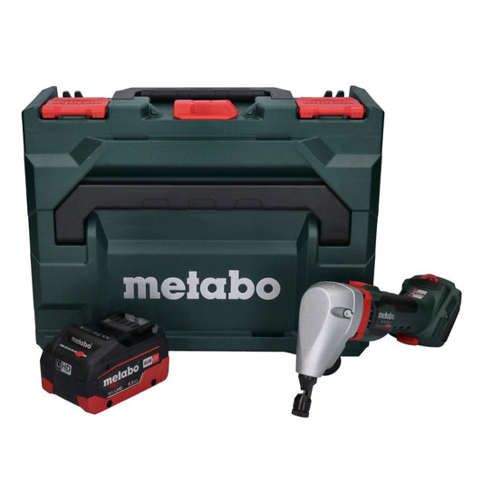 Metabo NIV 18 LTX BL 1.6 Akku Nibbler Knabber 18 V Brushless + 1x LiHD Akku 5,5 Ah + metaBOX - ohne Ladegerät