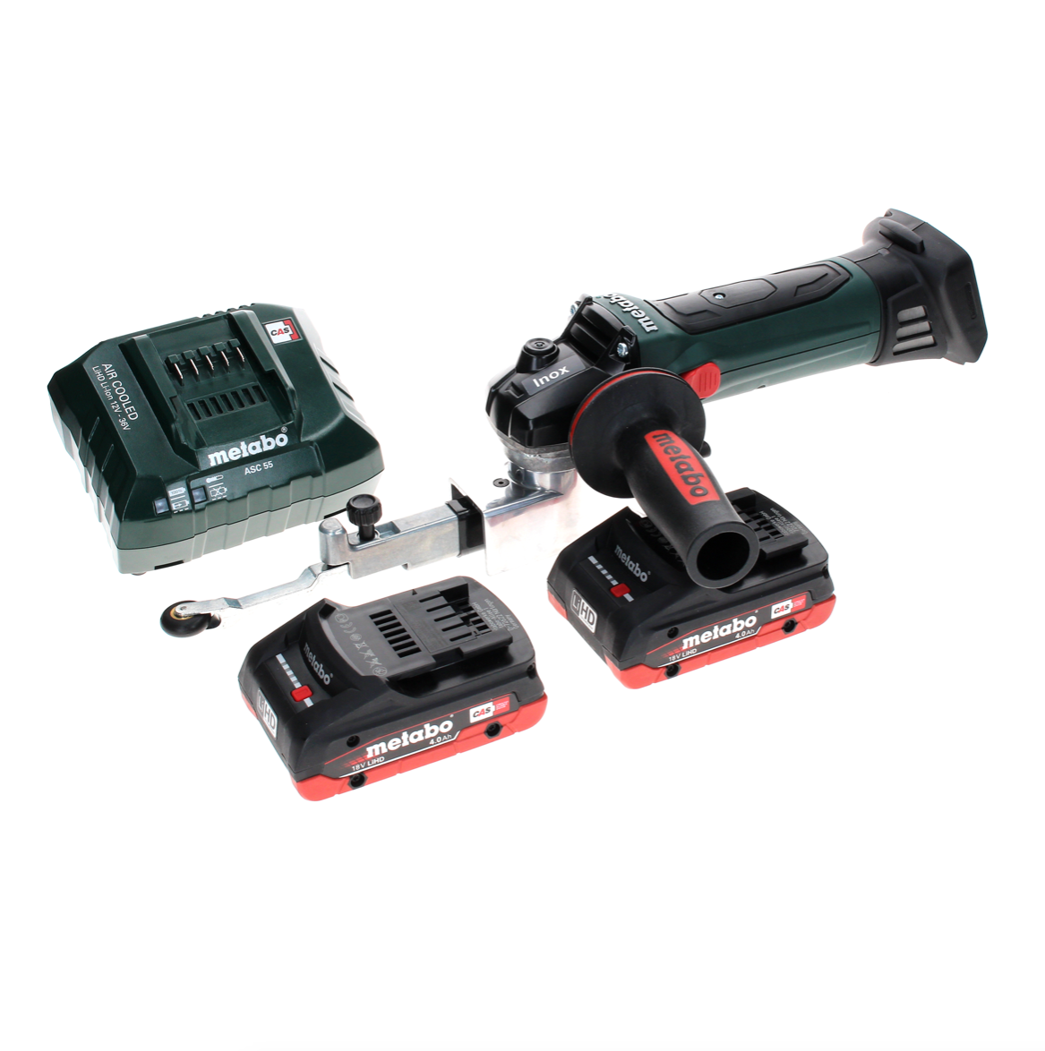 Metabo BF 18 LTX 90 Akku Bandfeile 18 V 90 mm + 2x LiHD Akku 4,0 Ah + Ladegerät