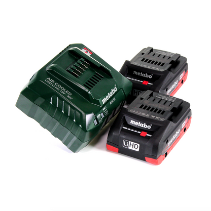 Lime à bande de batterie Metabo BF 18 LTX 90 18 V 90 mm + 2x batterie LiHD 4,0 Ah + chargeur