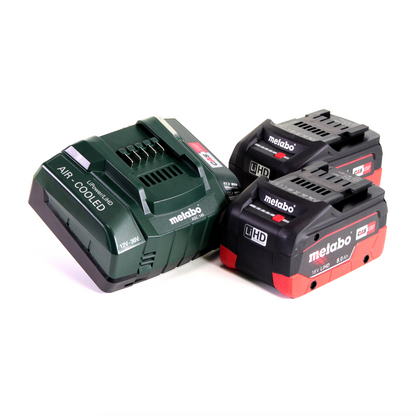 Lime à batterie Metabo BF 18 LTX 90 18 V 90 mm + 2x batterie LiHD 8,0 Ah + chargeur