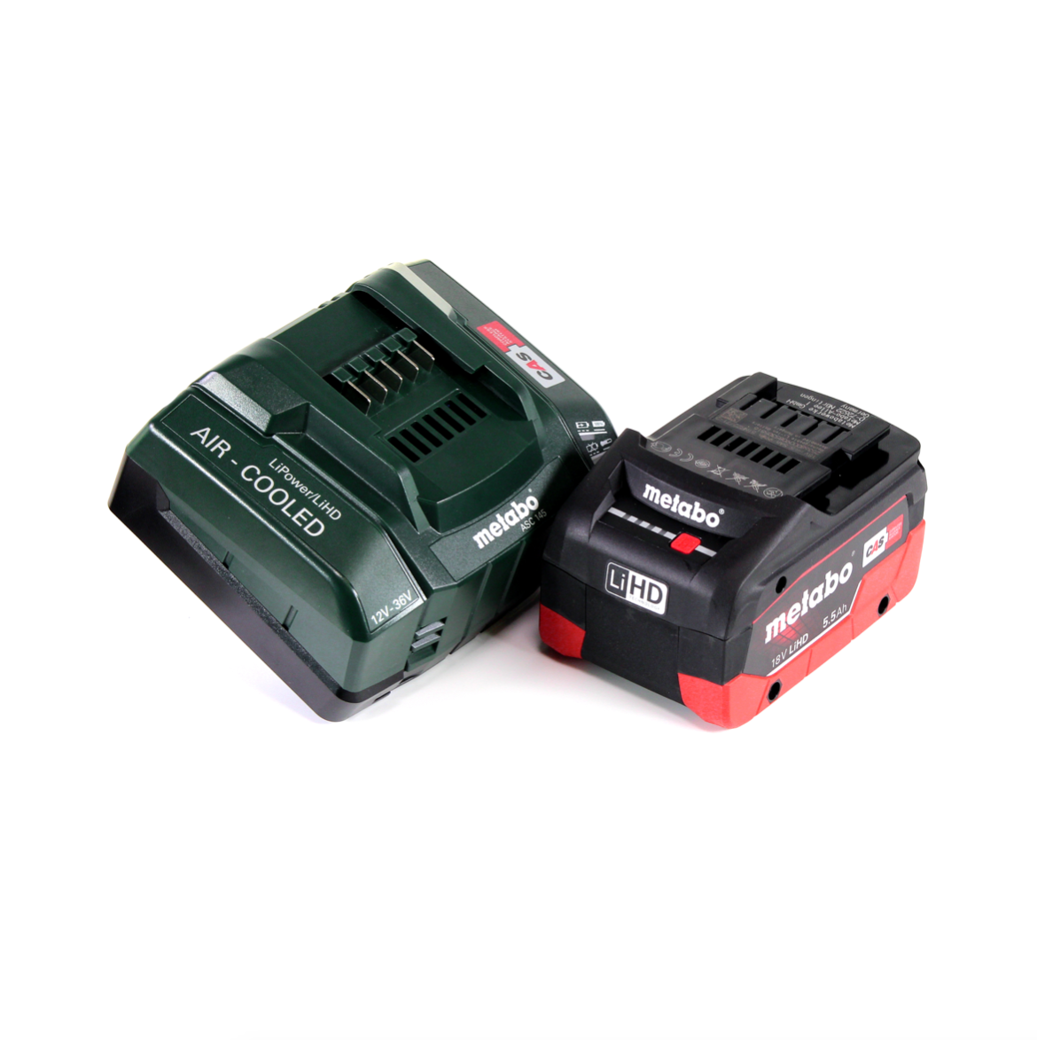 Metabo KHA 18 LTX BL 24 Marteau combiné à batterie rapide 18 V 2,2 J SDS-plus sans balais + 1 batterie LiHD 5,5 Ah + chargeur + MetaLoc