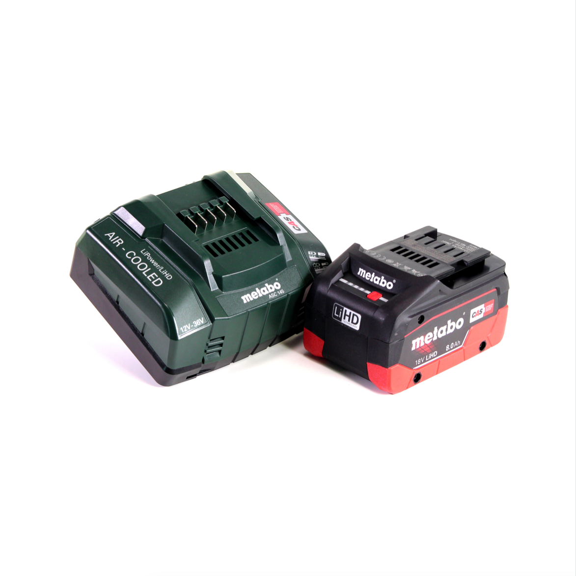 Metabo KHA 18 LTX BL 24 Marteau combiné à batterie rapide 18 V 2,2 J SDS-plus sans balais + 1 batterie LiHD 8,0 Ah + chargeur + MetaLoc