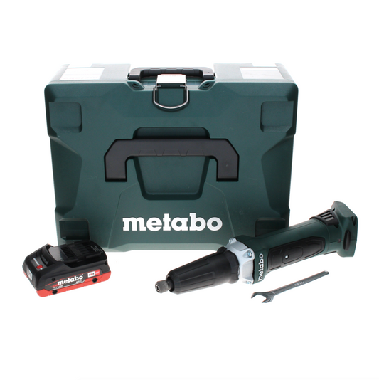 Meuleuse droite à batterie Metabo GA 18 LTX 18 V + 1x batterie LiHD 4,0 Ah + MetaLoc - sans chargeur