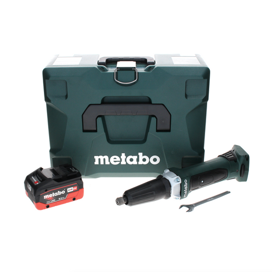 Meuleuse droite à batterie Metabo GA 18 LTX 18 V + 1x batterie LiHD 8,0 Ah + MetaLoc - sans chargeur