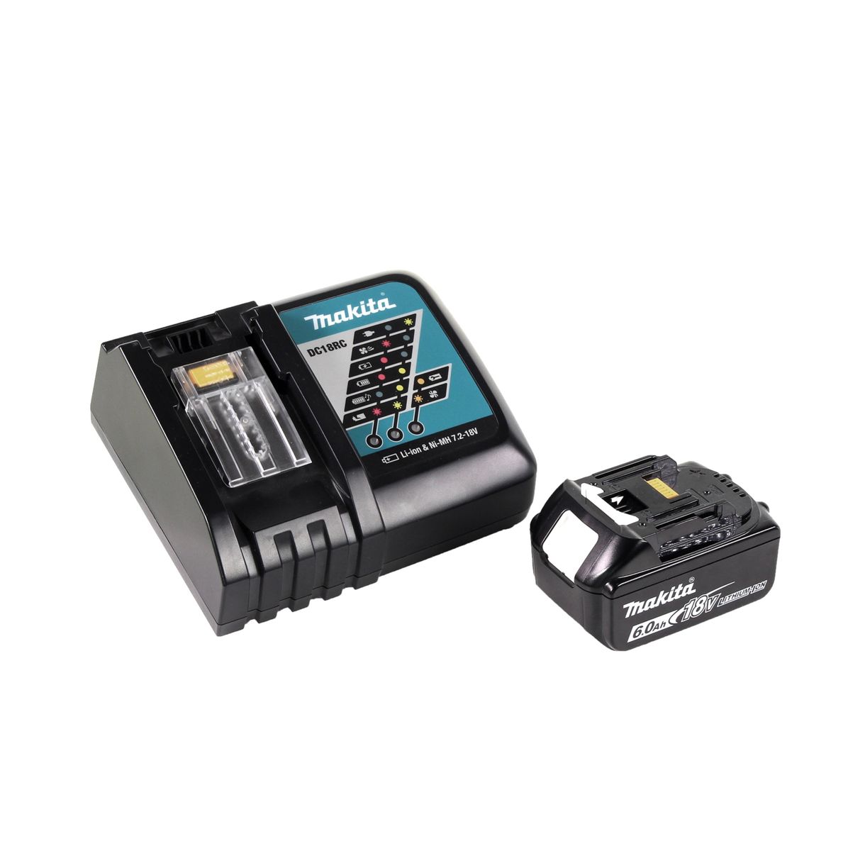 Makita DFR 550 RG1J Akku Magazinschrauber 18 V 25 - 55 mm + 1x Akku 6,0 Ah + Ladegerät + Makpac