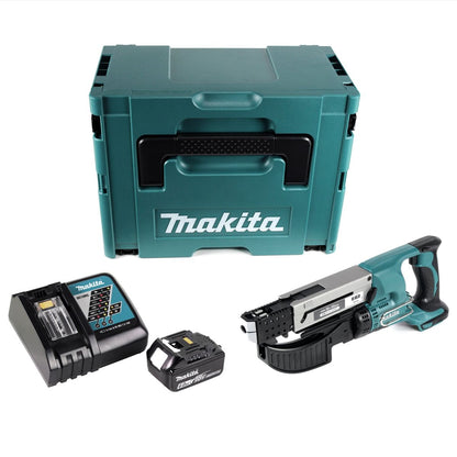 Makita DFR 550 RG1J Visseuse automatique sans fil 18 V - 25 - 55 mm + 1x Batterie 6,0 Ah + Chargeur + Makpac