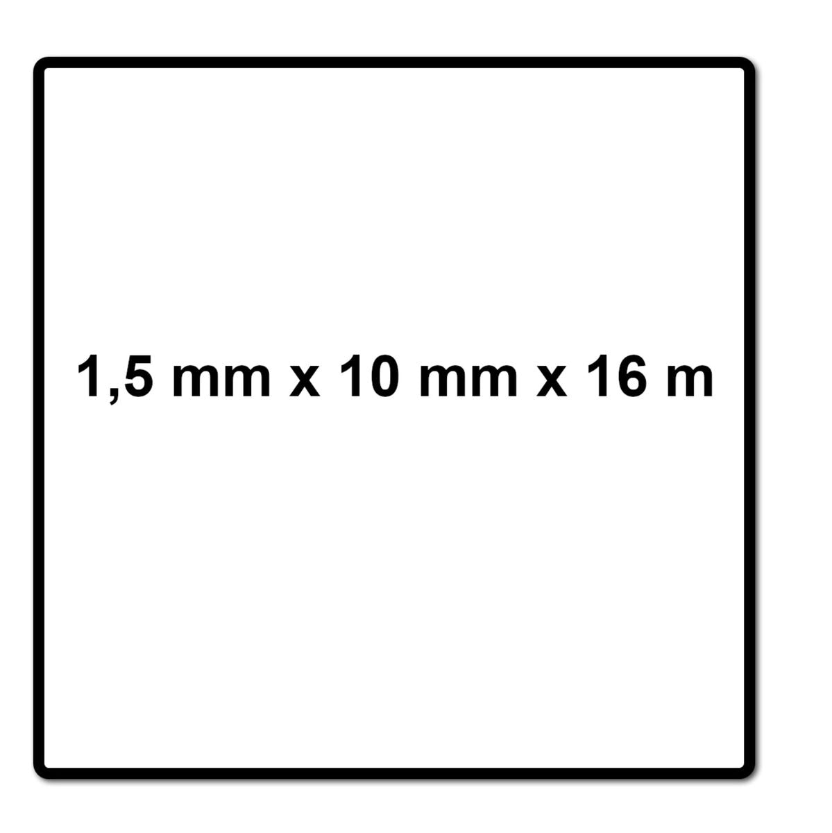 Meisterling Raupe PLUS Film d'étanchéité adhésif double face 1,5 mm x 10 mm x 16 m - 4 pcs. (4x 006050000050)