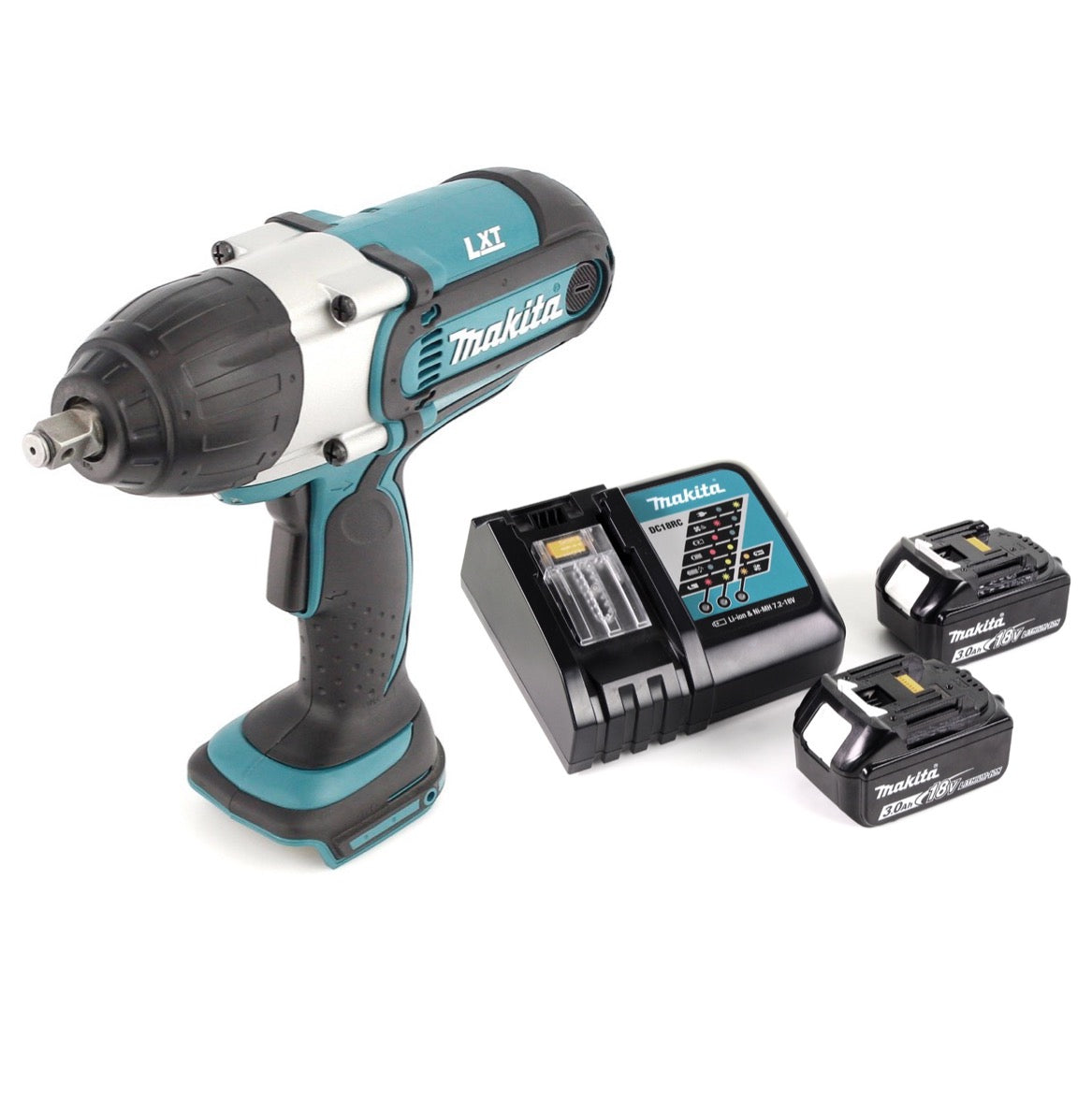 Makita BTW 450 RFE 18 V Li-ion Akku-Schlagschrauber + 2x Makita BL1830 B Akku + DC18RC Lader + Koffer - Toolbrothers