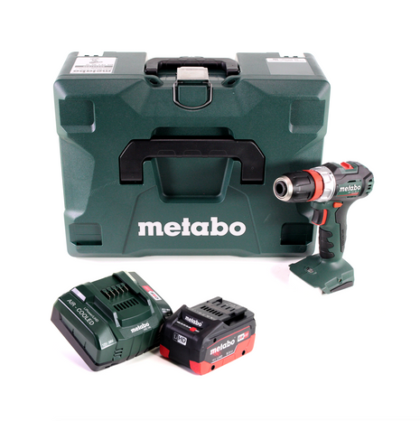 Taladro atornillador a batería Metabo BS 18 L BL Q 18 V 60 Nm sin escobillas + MetaLoc + 1 batería LiHD de 8,0 Ah + cargador