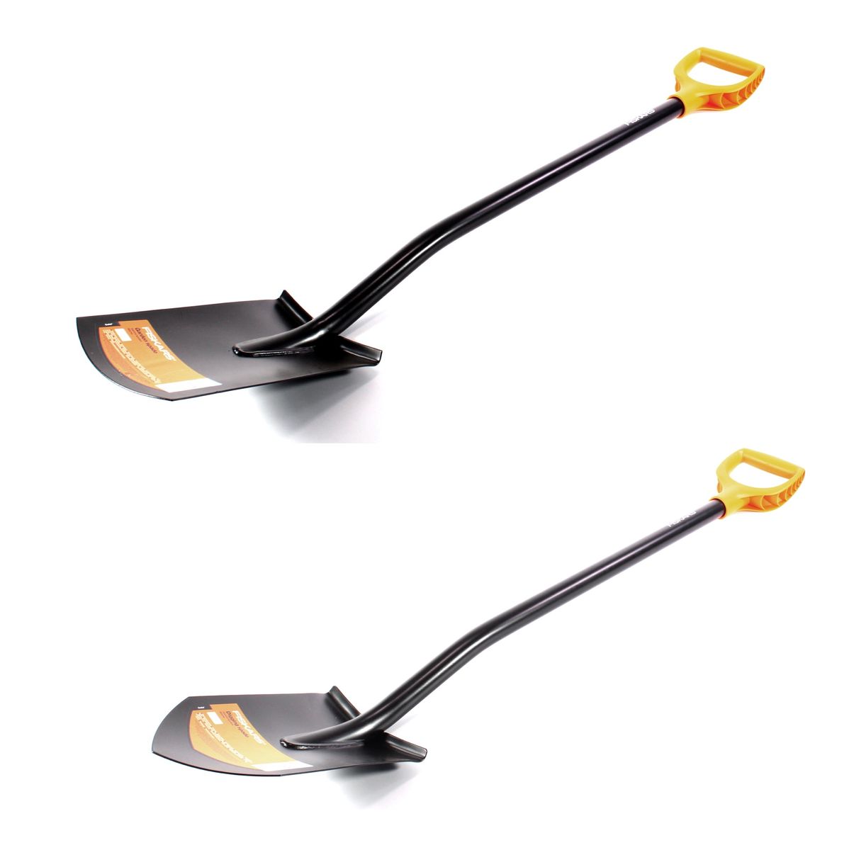 Fiskars Solid Gärtnerspaten spitz ( 131413 ) + ErgoComfort Solid Gartenspaten rund ( 131403 )