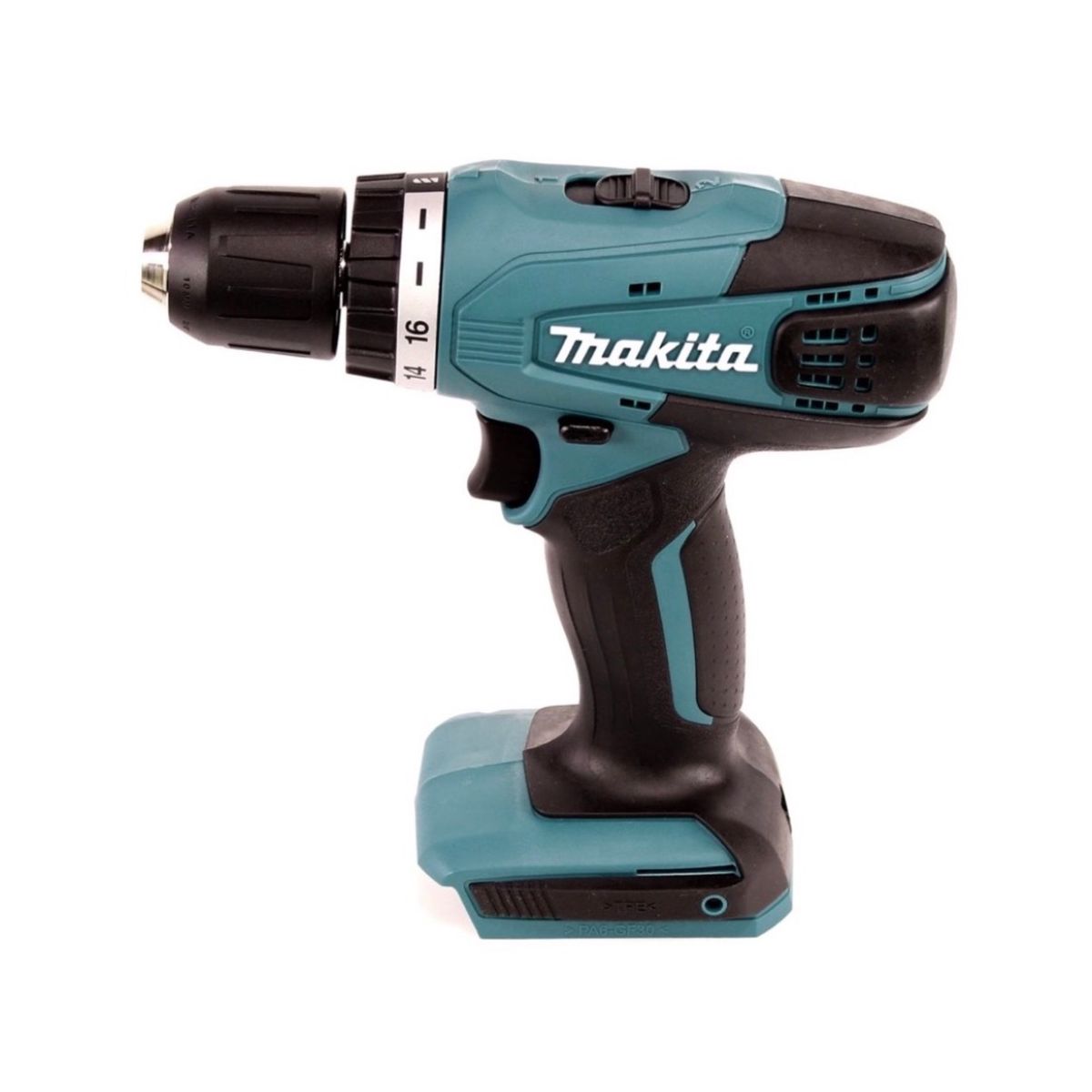 Makita DK 14004 G-Serie Set mit DF 347 D Akku Bohrschrauber 14,4V + UM 165 D Grasschere + 1x Akku 1,3Ah + Ladegerät + Arbeitsschürze