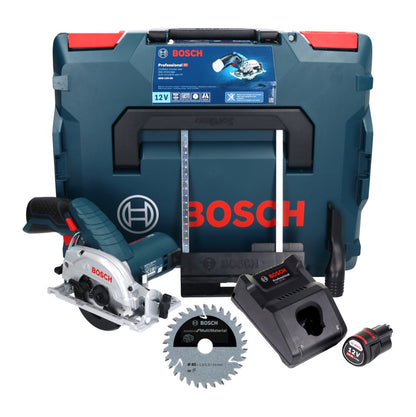 Scie circulaire sans fil Bosch GKS 12V-26 Professional 12 V 85 mm + 1x batterie 3,0 Ah + chargeur + lame de scie + L-Boxx