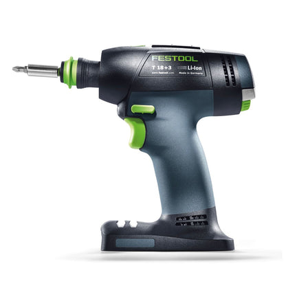 Festool T 18+3 Basic Akku Bohrschrauber 18 V 50 Nm Brushless Solo + systainer ( 576448 ) + Winkelvorsatz DD-AS - ohne Akku, ohne Ladegerät ( Nachfolger von 574763 )