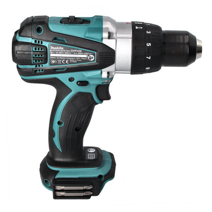 Makita DHP 458 RG1 Perceuse-visseuse à percussion sans fil 18 V 91 Nm + 1x Batterie 6,0 Ah + Chargeur