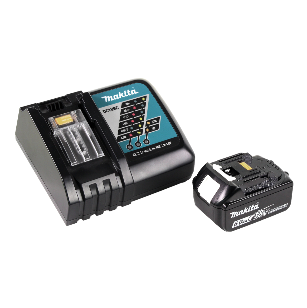 Makita DHP 456 RG1 Perceuse-visseuse à percussion sans fil 18 V 50 Nm + 1x Batterie 6,0 Ah + Chargeur