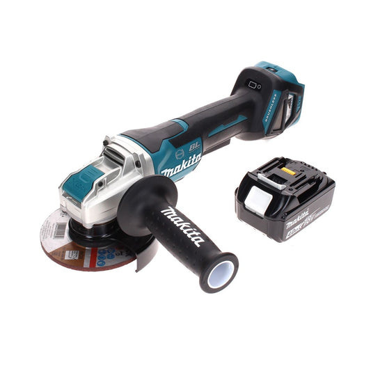 Makita DGA 519 M1 Akku Winkelschleifer 18 V 125 mm Brushless X-Lock + 1x Akku 4,0 Ah - ohne Ladegerät