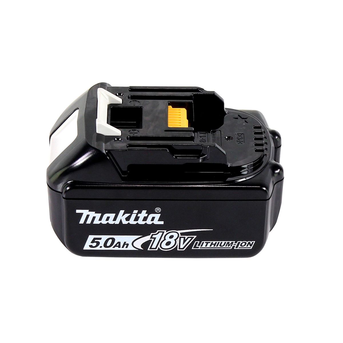 Makita DGA 519 T1J Meuleuse d'angle sans balais 18 V 125 mm X-Lock + 1x batterie 5,0 Ah + Makpac - sans chargeur