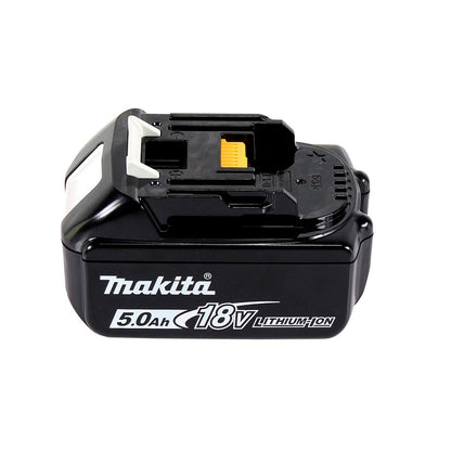 Makita DGA 519 T1J Akku Winkelschleifer 18 V 125 mm Brushless X-Lock + 1x Akku 5,0 Ah + Makpac - ohne Ladegerät