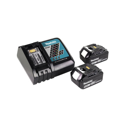 Makita DGA 519 RGJ Meuleuse d'angle sans balais 18 V 125 mm X-Lock + 2x batterie 6,0 Ah + chargeur + Makpac