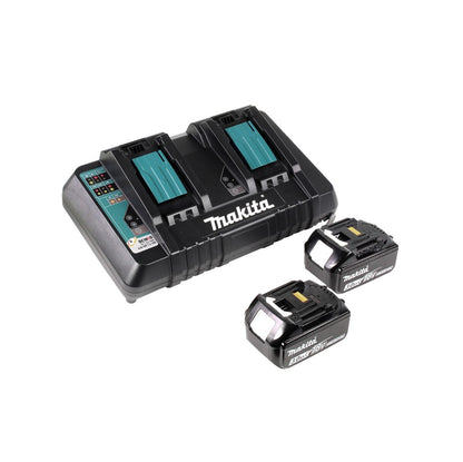 Makita DHS 900 PF2 scie circulaire à main sur batterie 36 V (2x 18 V) 235 mm sans balais + 2x batterie 3,0 Ah + double chargeur