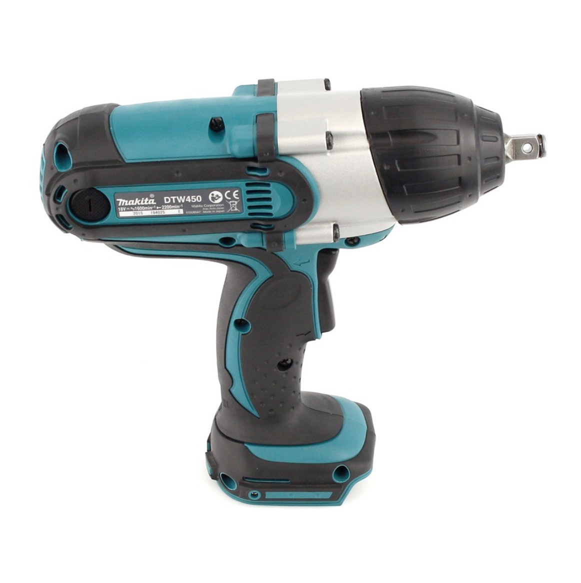 Makita DTW 450 RG Akku Schlagschrauber 18 V 440 Nm 1/2“ + 2x Akku 6,0 Ah + Ladegerät