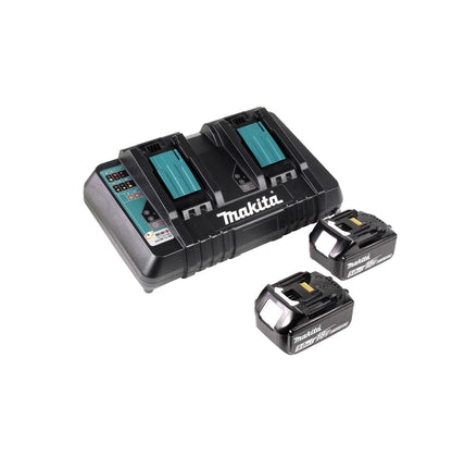 Makita DHS 900 PT2 Akku Handkreissäge 36 V ( 2x 18 V ) 235 mm Brushless + 2x Akku 5,0 Ah + Doppelladegerät