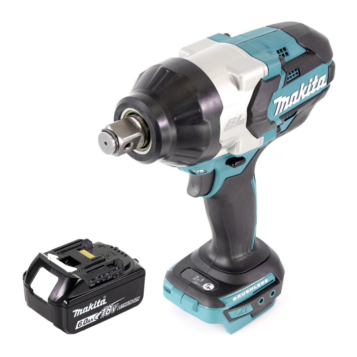 Makita DTW 1001 G1 Akku Schlagschrauber 18 V 3/4“ 1050Nm Brushless + 1x Akku 6,0 Ah - ohne Ladegerät