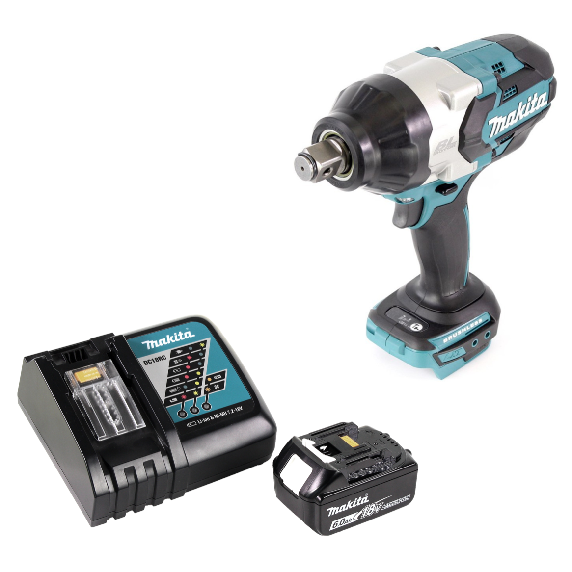 Makita DTW 1001 Z 18 V Li-Ion Brushless Boulonneuse à chocs sans fil - sans Accessoires, ni Batteries, ni Chargeur