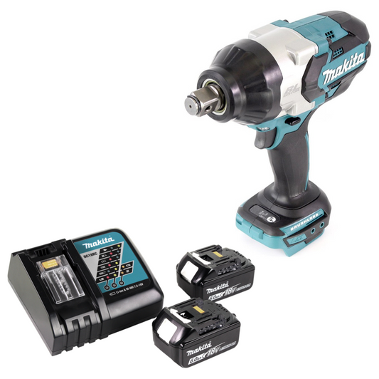 Makita DTW 1001 RG Akku Schlagschrauber 18V 3/4“ 1050Nm Brushless + 2x Akku 6,0 Ah + Ladegerät