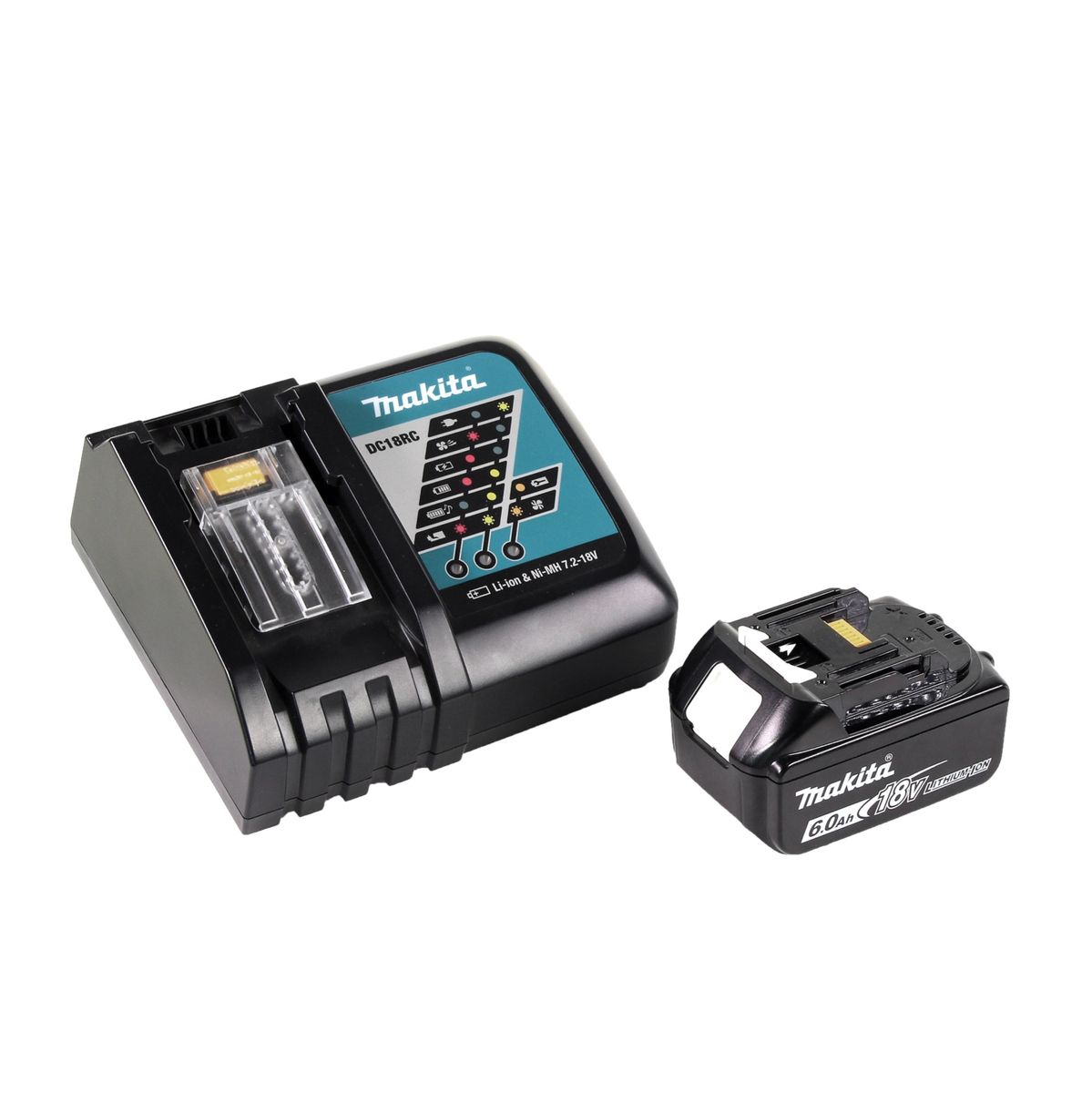 Makita DCL 180 RG1 B Aspirateur sans fil 18 V - noir + 1x Batterie 6,0 Ah + Chargeur