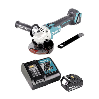 Makita DGA 506 RG1 Meuleuse d'angle sans fil 18 V 125 mm Brushless + 1x Batterie 6,0 Ah + Chargeur