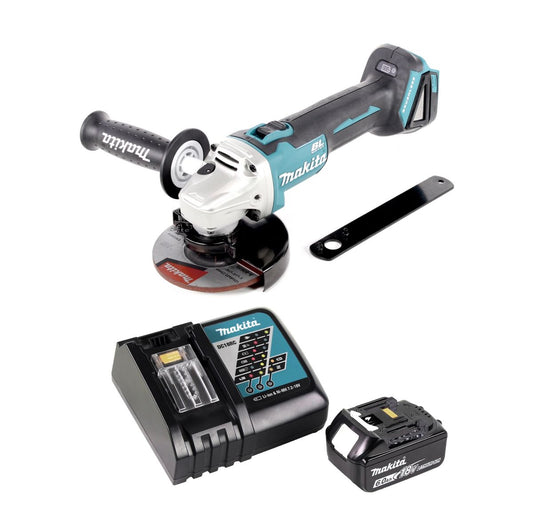 Makita DGA 506 RG1 Akku Winkelschleifer 18 V 125 mm Brushless + 1x Akku 6,0 Ah + Ladegerät