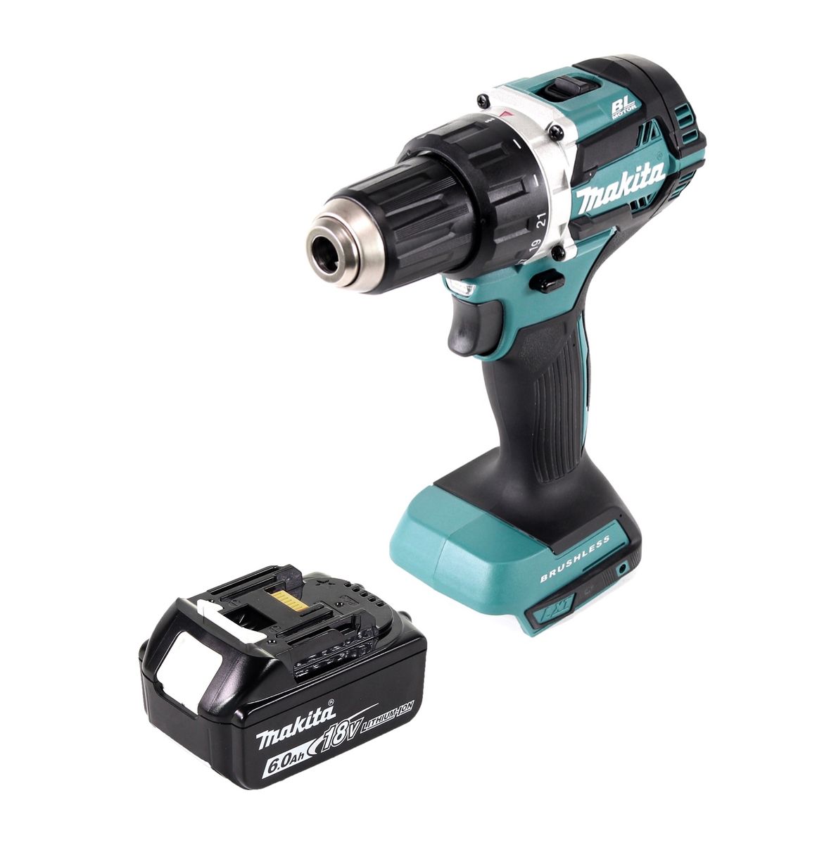 Makita DDF 484 G1 Perceuse-visseuse sans fil sans balais 18 V 54 Nm + 1x Batterie 6,0 Ah - sans chargeur