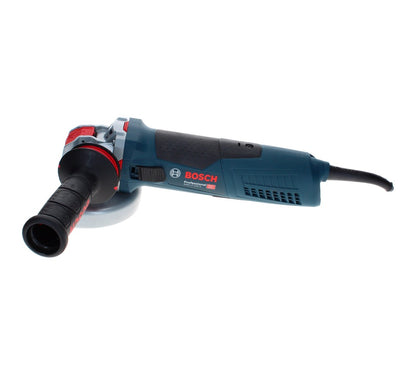 Bosch GWX 17-125 S Professional Winkelschleifer 1700 W 125 mm X-Lock + Fächerschleifscheibe X571 K40 + Fächerschleifscheibe X571 K80