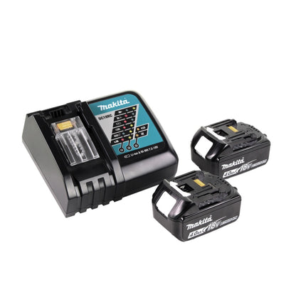 Meuleuse d'angle sur batterie Makita DGA 900 RMK 36 V (2x 18 V) 230 mm sans balais + 2x batterie 4,0 Ah + chargeur + coffret