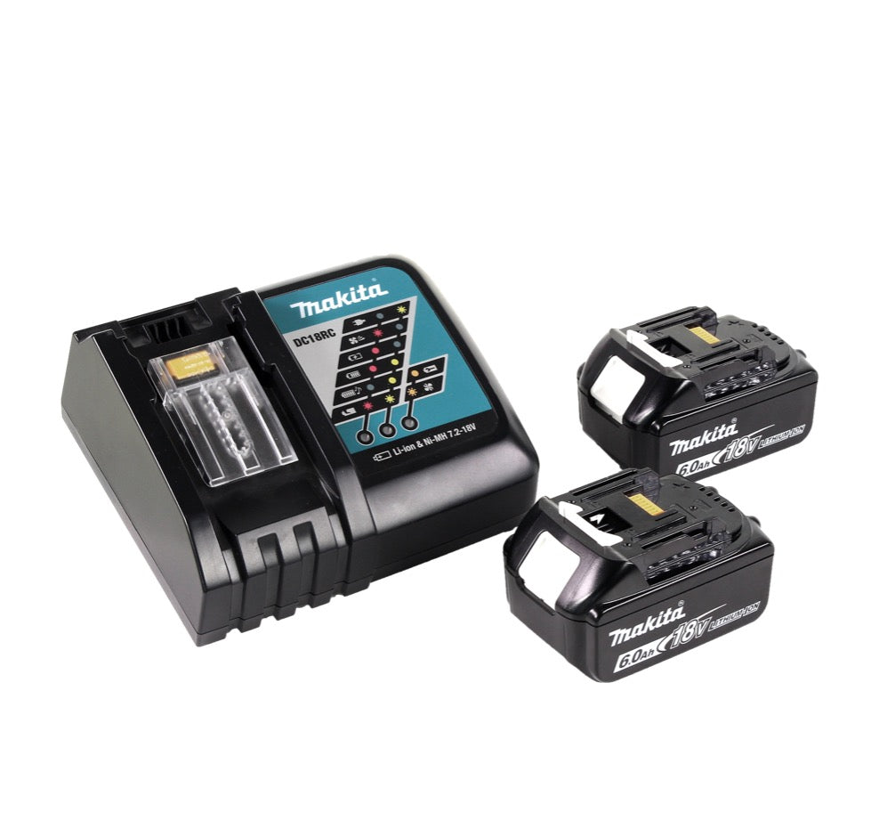 Makita DGA 900 RGK Meuleuse d'angle sur batterie 36 V (2x 18 V) 230 mm sans balais + 2x batterie 6,0 Ah + chargeur + coffret