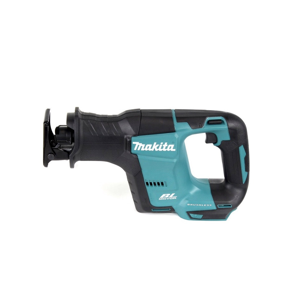 Makita DJR 188 RM1J Akku Reciprosäge 18 V Brushless + 1x Akku 4,0 Ah + Ladegerät + 5x Sägeblatt Metal Wood + Makpac - Toolbrothers