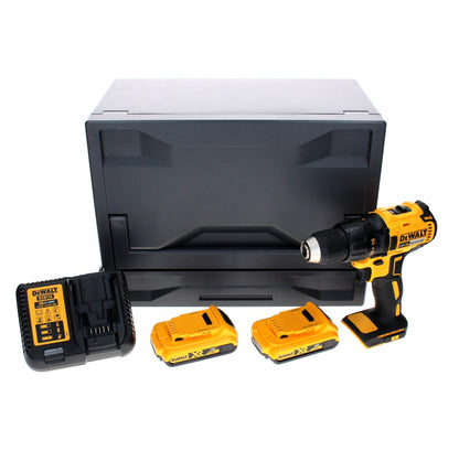 Perceuse-visseuse sans fil DeWalt DCD 777 D2D 18 V 65 Nm + 2x batteries 2,0 Ah + chargeur + D-Box