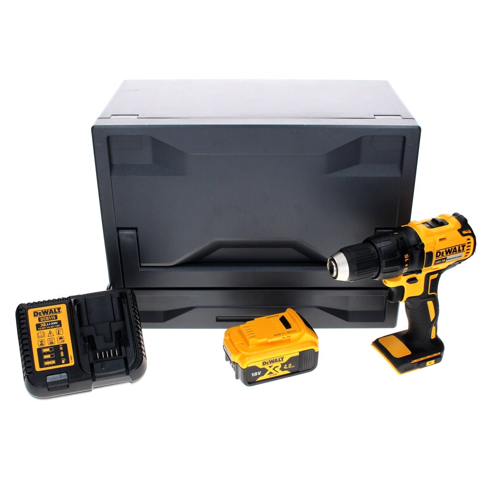 Perceuse-visseuse sans fil DeWalt DCD 777 M1D 18 V 65 Nm + 1x batterie 4,0 Ah + chargeur + D-Box