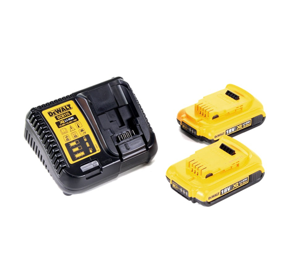 Perceuse à percussion sans fil DeWalt DCD 996 D2D 18 V 95 Nm sans balais + 2 batteries 2,0 Ah + chargeur + D-Box