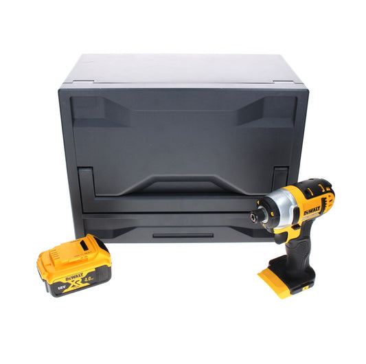 DeWalt DCF 885 ND Akku Schlagschrauber 18 V 155 Nm 1/4" + 1x Akku 4,0 Ah + D-Box - ohne Ladegerät